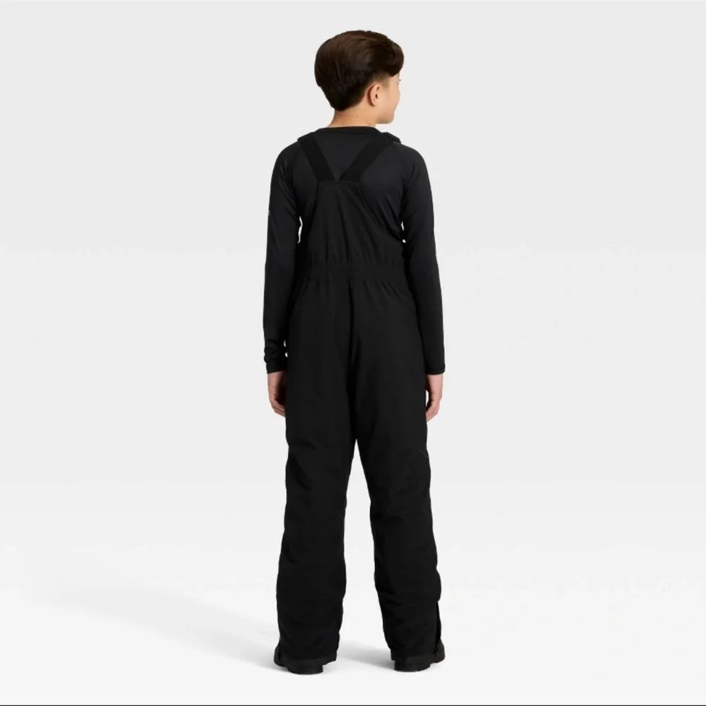 Kids/boys Waterproof Snow Bib - All in Motion Sz Medium 8 Black